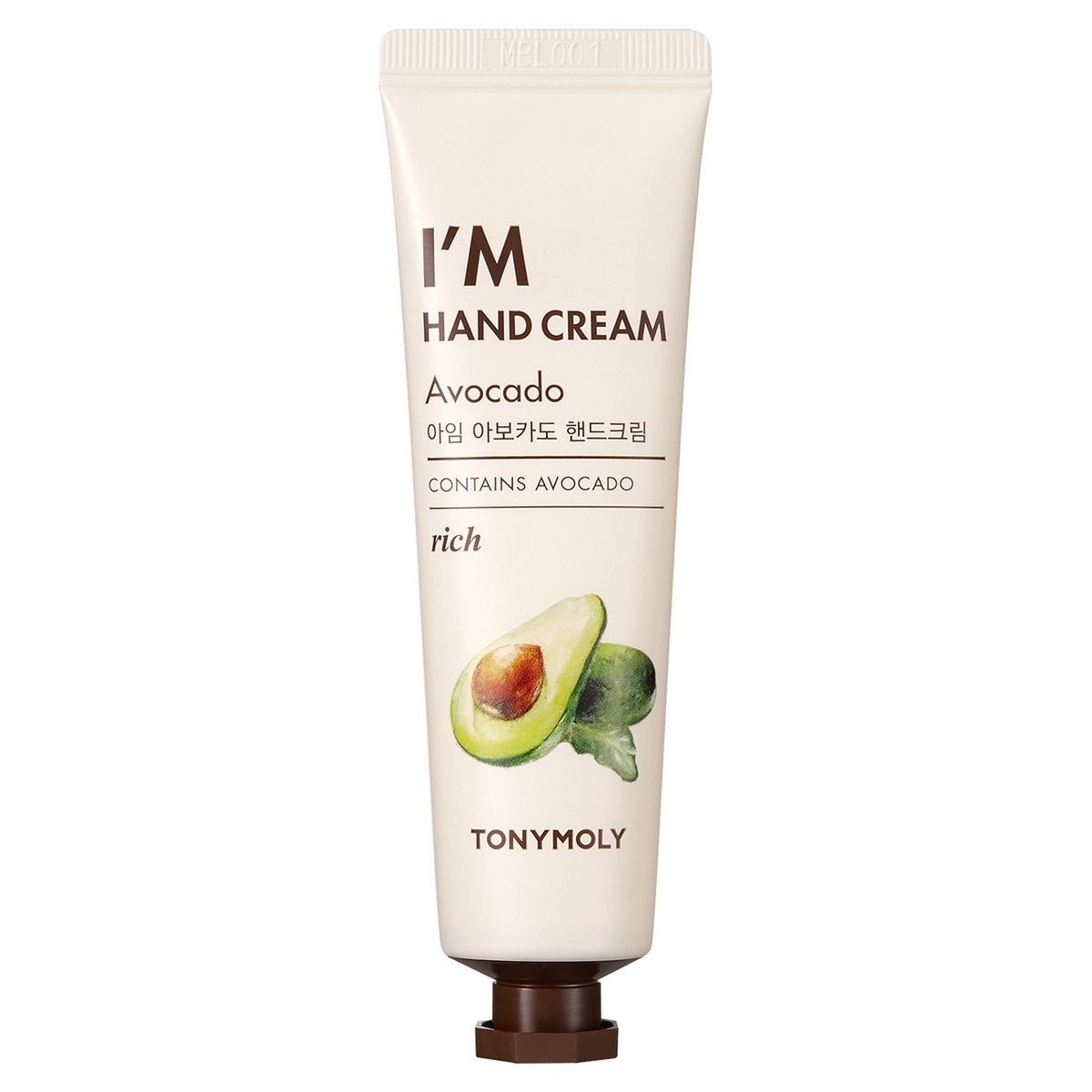 HAND CREAM Avocado Питательный крем для рук с экстрактом авокадо TONYMOLY  I’M