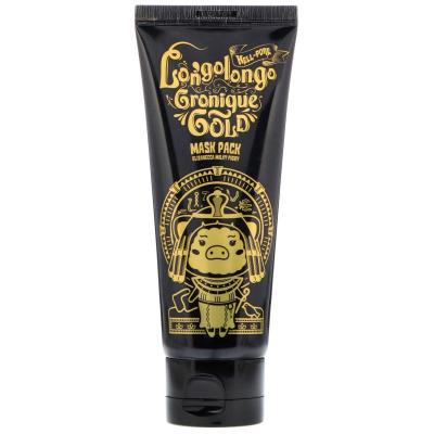 Золотая омолаживающая маска Elizavecca Milky Piggy Hell-Pore Longolongo Gronique Gold Mask Pack