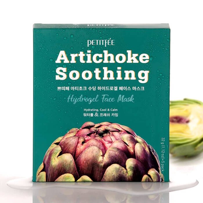Маска для лица с артишоком Petitfee Artichoke Soothing Hydrogel Face Mask