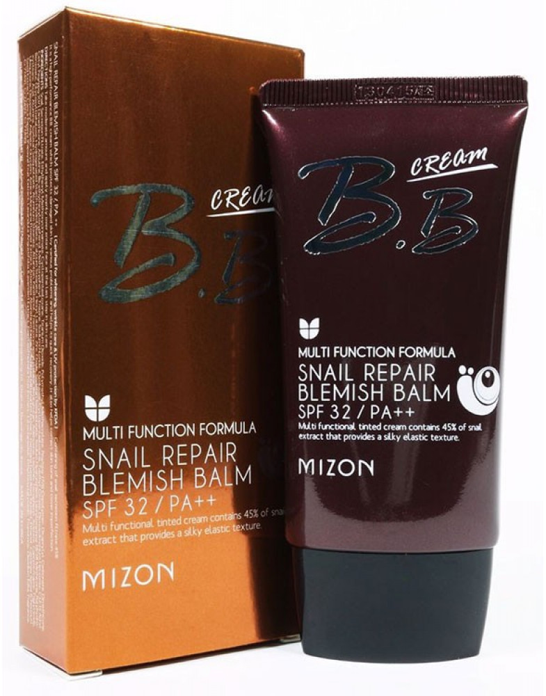 ББ крем с муцином улитки MIZON Snail Repair Blemish Balm SPF 32 PA+++ #02 Sаnd Beige