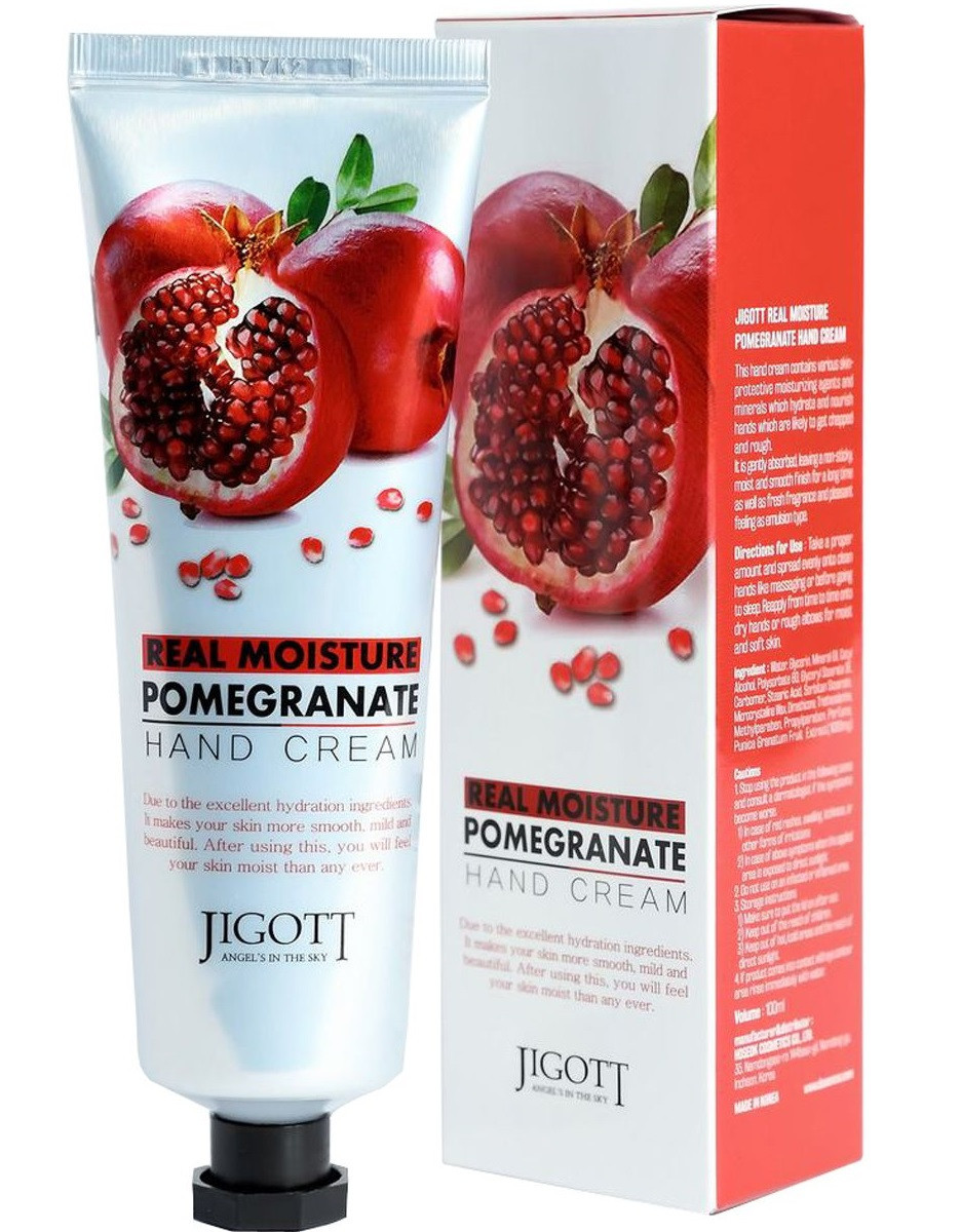 Увлажняющий крем для рук с экстрактом граната JIGOTT Real Moisture Pomegranate Hand Cream
