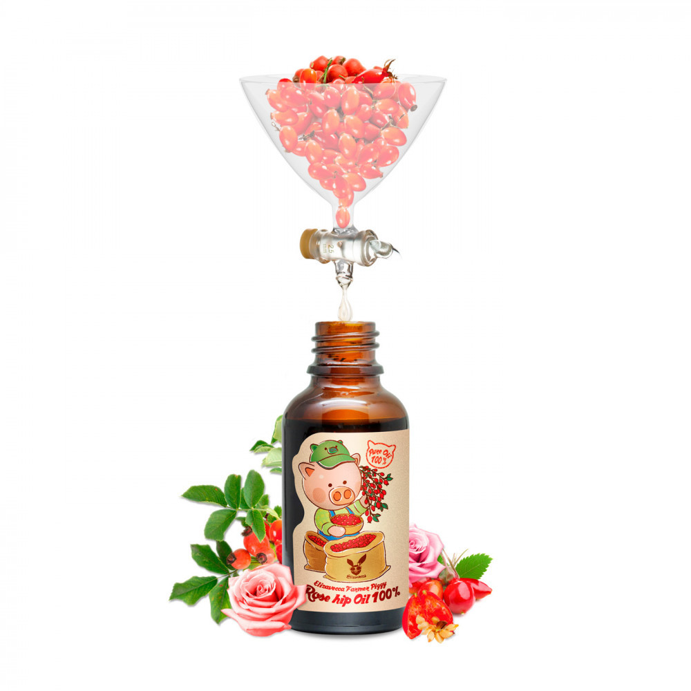 Масло для лица, тела и волос c шиповником Elizavecca Farmer Piggy Rosehip Oil 100%