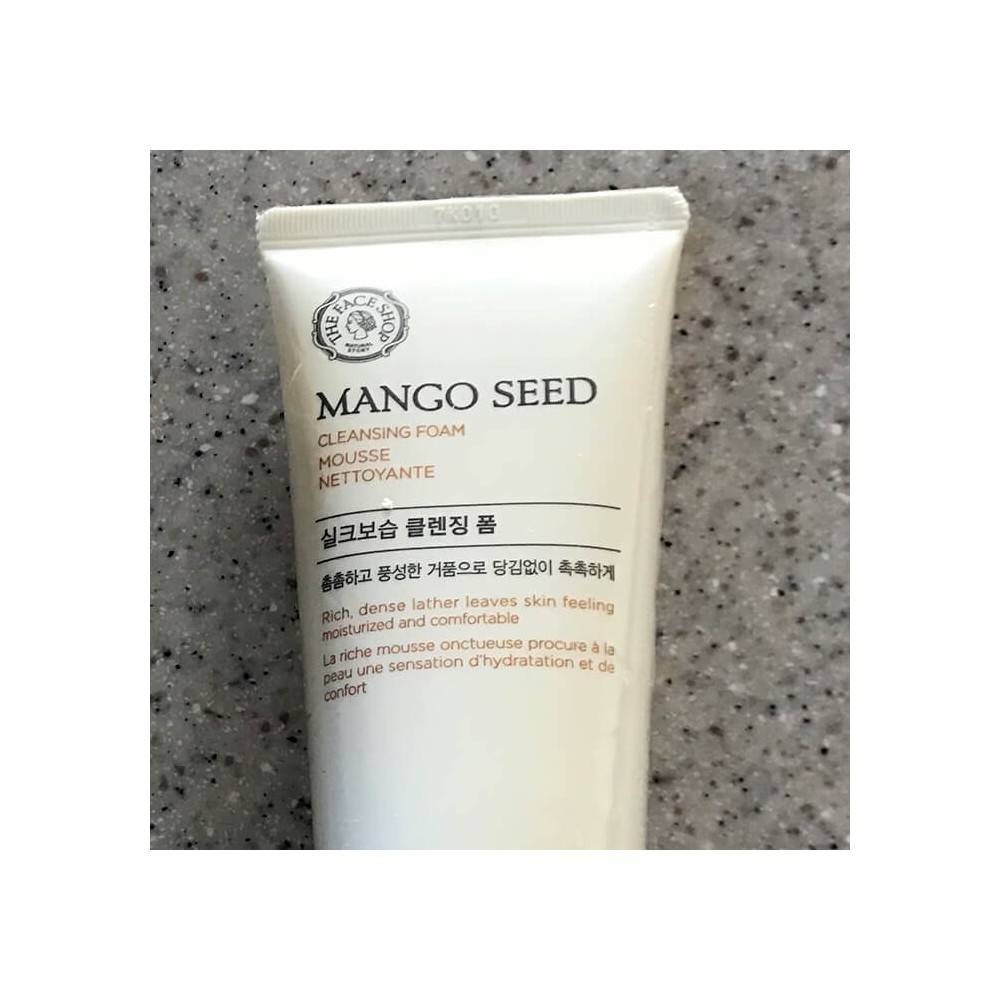 Увлажняющая пенка для умывания THE FACE SHOP Mango Seed Silk Moisturizing Cleansing Foam