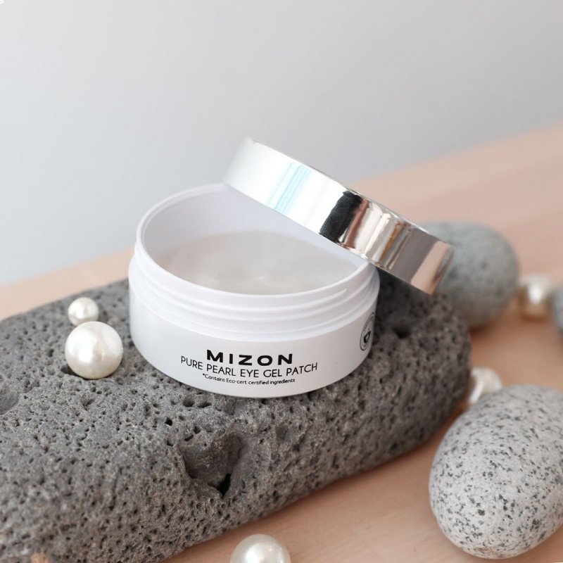 Патчи под глаза гидрогелевые с экстрактом белого жемчуга 60шт MIZON PURE PEARL EYE GEL PATCH