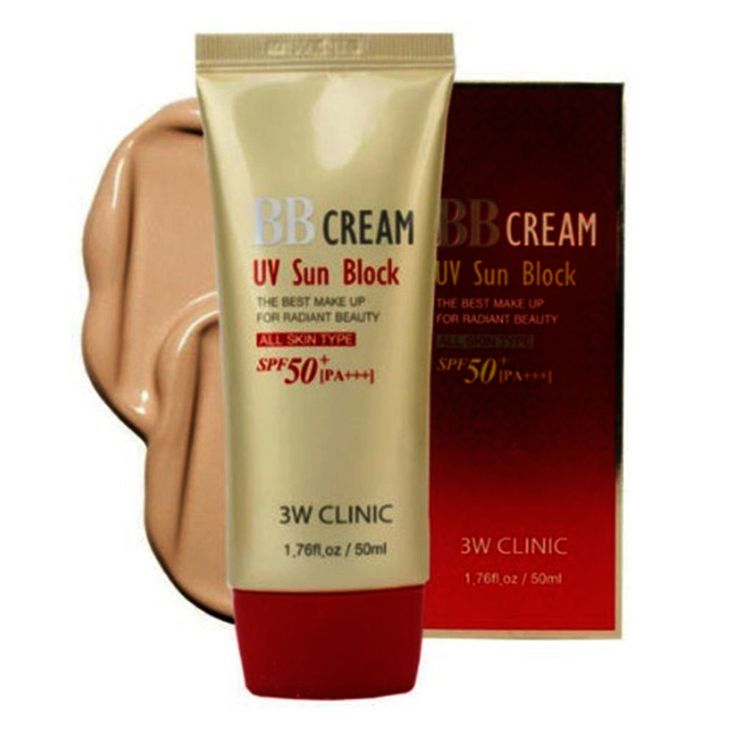 Солнцезащитный ВВ крем 3W CLINIC UV Sun Block BB Cream SPF50+/PA+++