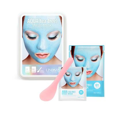 Альгинатная маска с маслом чайного дерева (пудра+активатор) Lindsay Aqua(tea-tree) Magic Mask