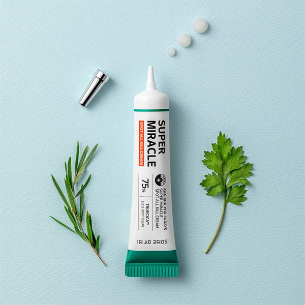 Крем для лица с кислотами для точечного применения SOME BY MI AHA·BHA·PHA 14 DAYS SUPER MIRACLE SPOT ALL KILL CREAM