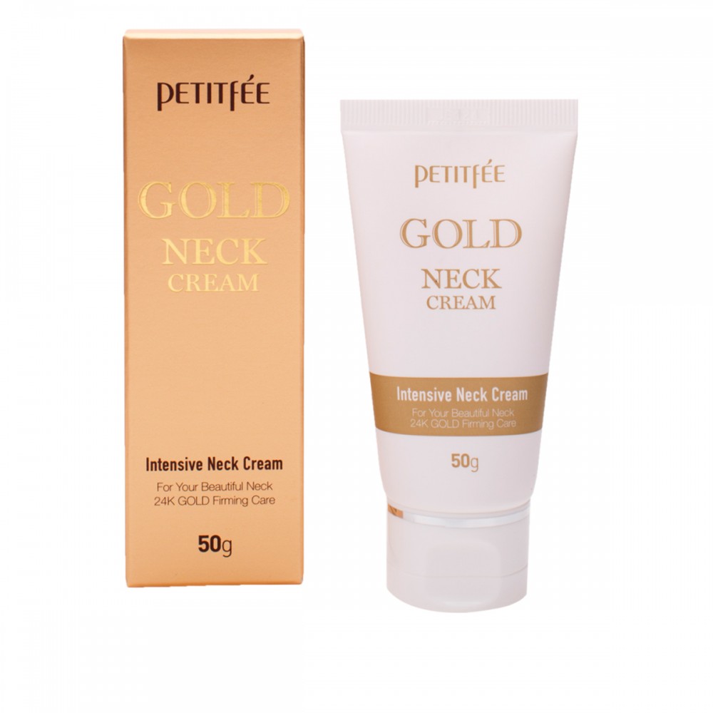 Омолаживающий крем для шеи с золотом Petitfee Gold Neck Cream