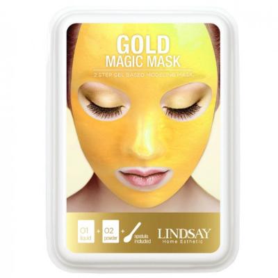 Альгинатная маска c коллоидным золотом (пудра+активатор) Lindsay Gold Rubber Mask
