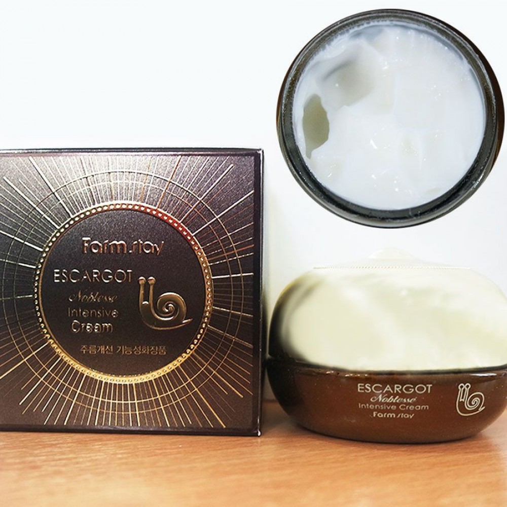 Интенсивный крем с муцином королевской улитки для контура глаз FarmStay Escargot Noblesse Intensive Eye Cream