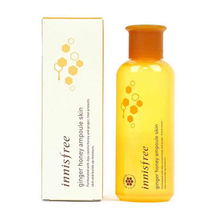 Питательный тонер с медом и имбирем Innisfree Ginger Honey Ampoule Skin