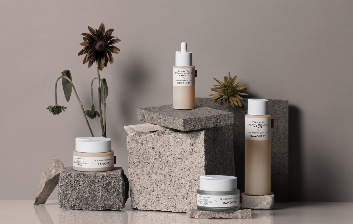 Увлажняющая ампульная сыворотка с экстрактом эхинацеи RAWQUEST ECHINACEA CALMING MOISTURE AMPOULE
