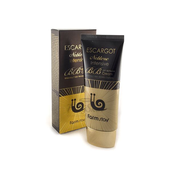 ВВ-крем с муцином королевской улитки FarmStay Escargot Noblesse lntensive BB Cream SPF50+/PA+++