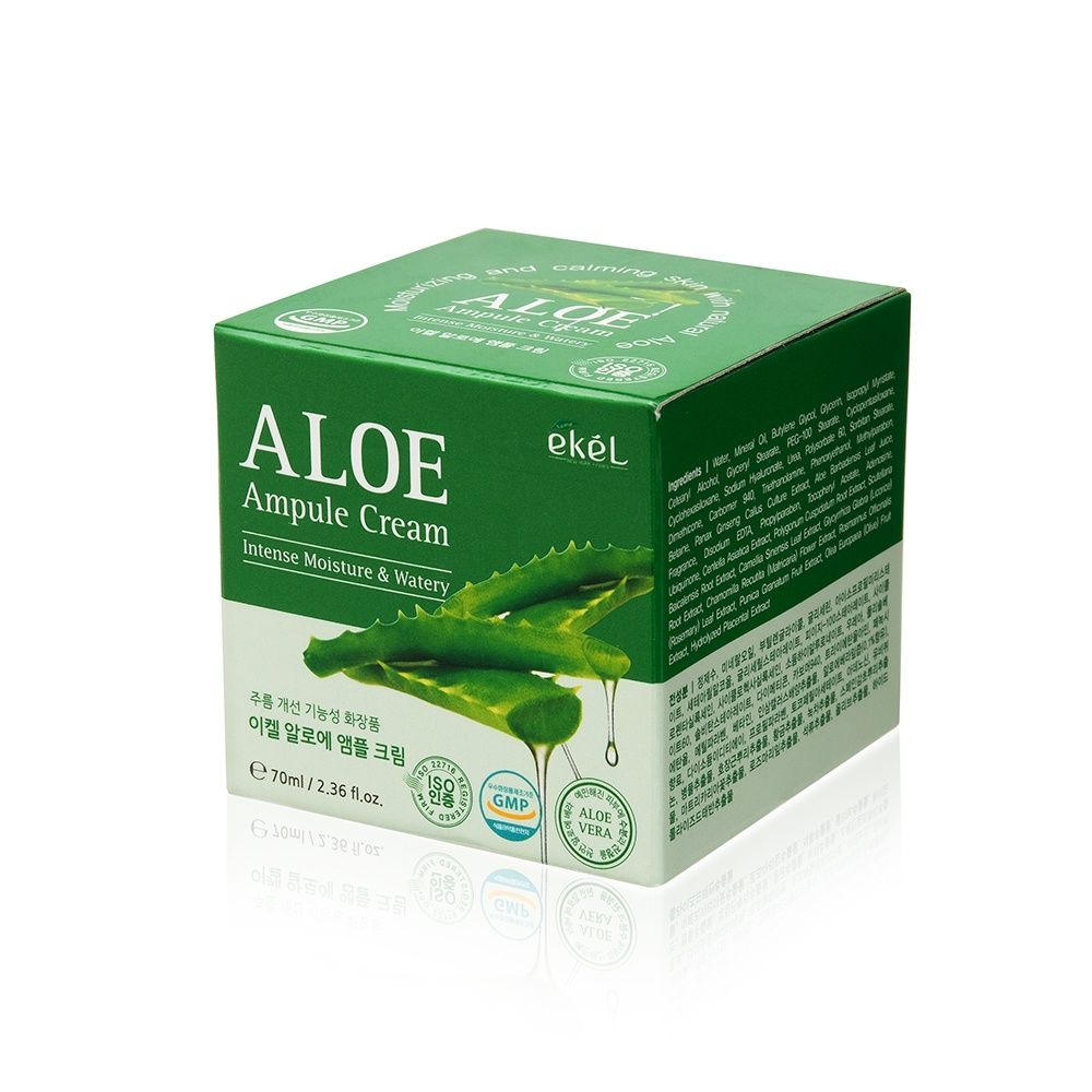 Ампульный крем с алоэ 70 мл Ekel Ampule Cream Aloe