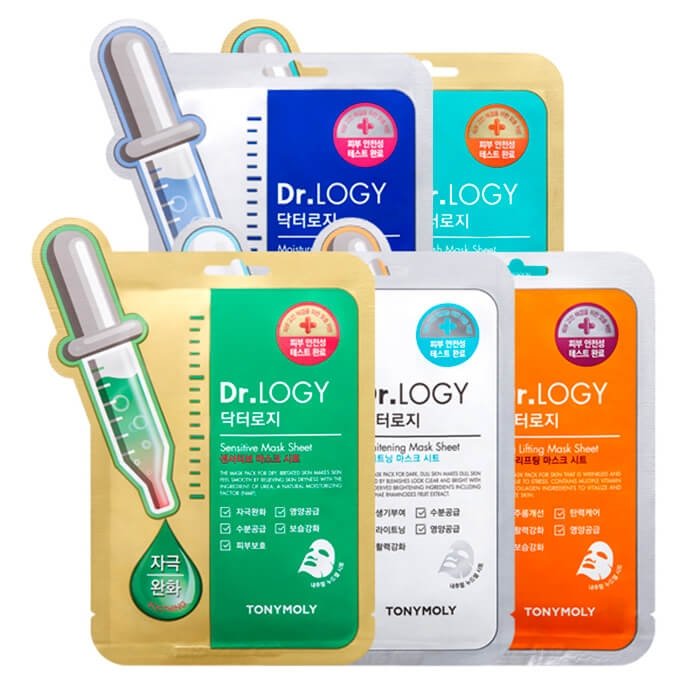 Антивозрастная тканевая маска для лица с витаминами TONYMOLY Dr. LOGY Vita Lifting Mask Sheet