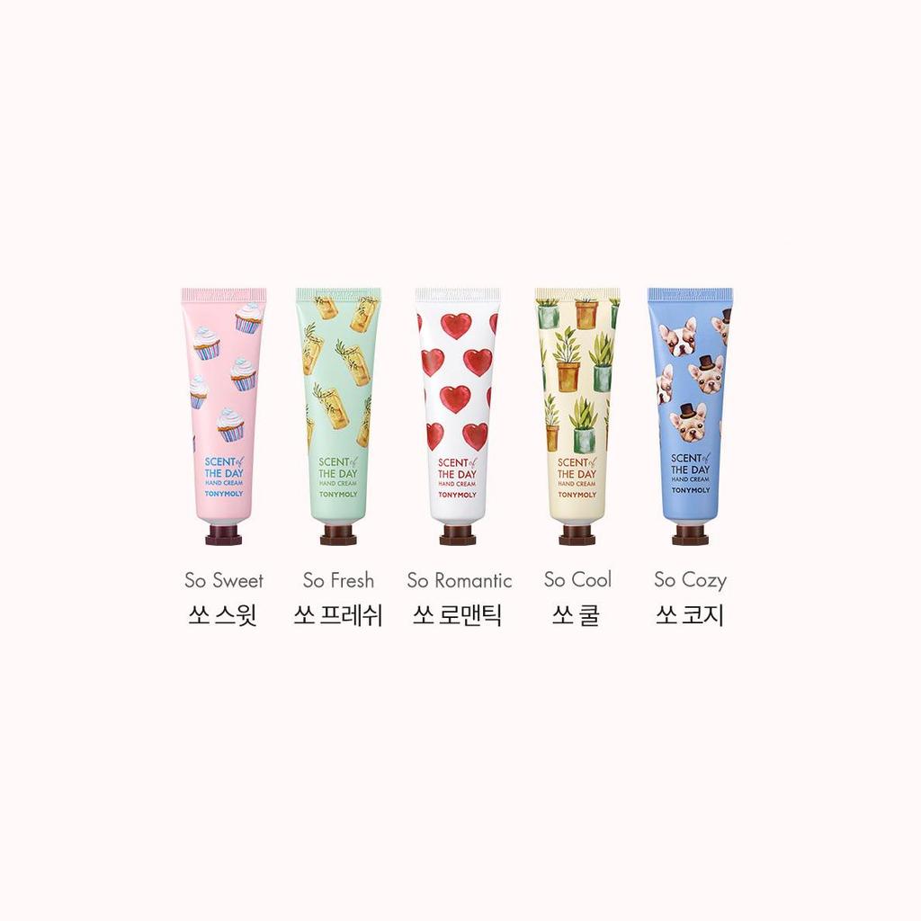 Крем для рук с экстрактом яблока, бергамота, муската, с TONYMOLY SCENT of THE DAY HAND CREAM SO COZY