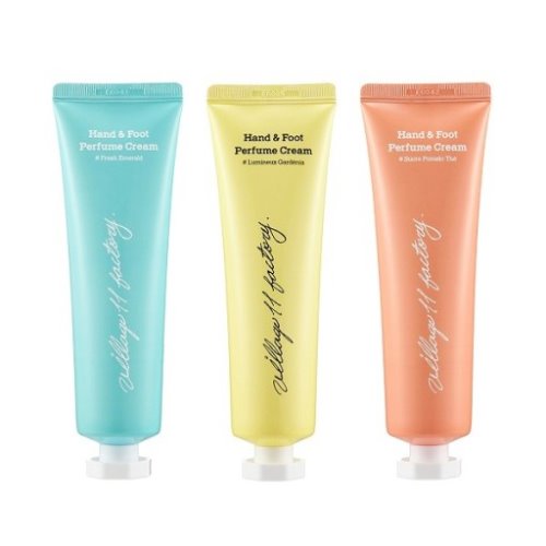 Парфюмированный крем для рук и ног Свежий изумруд VILLAGE 11 FACTORY Perfume Hand & Foot Cream #Fresh Emerald