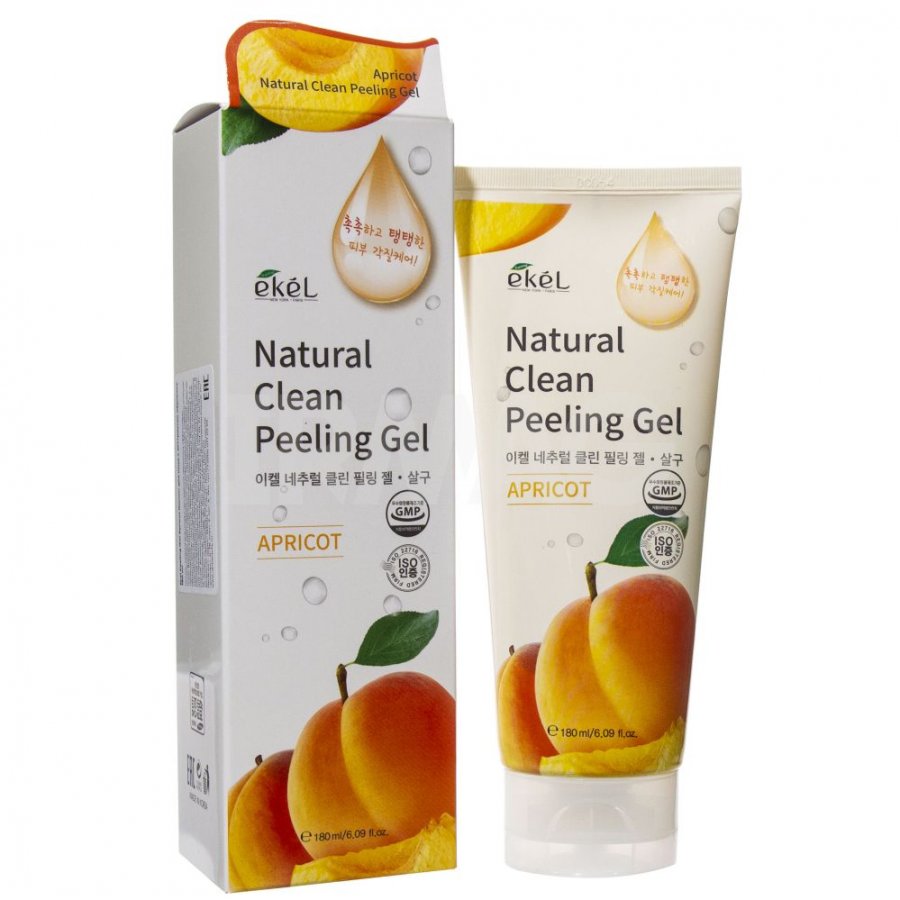 EKEL / Пилинг-скатка с экстрактом абрикоса Natural Clean Peeling Gel Apricot, 100 мл