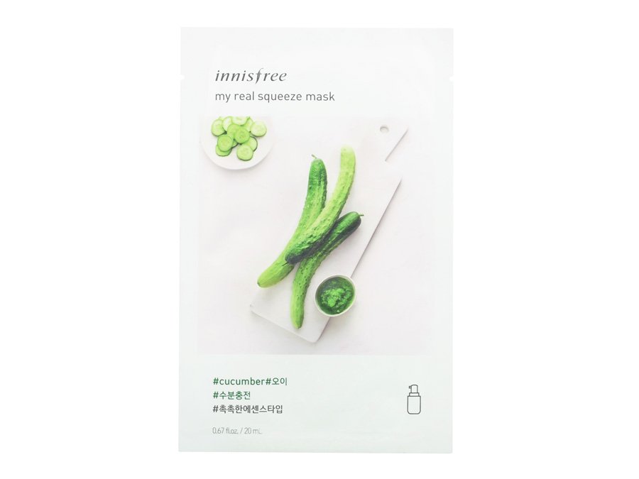 Маска для лица с соком огурца Innisfree My Real Squeeze Mask Cucumber