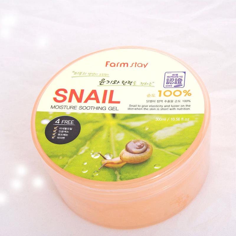 Увлажняющий успокаивающий гель c муцином улитки FarmStay Snail Moisture Soothing Gel