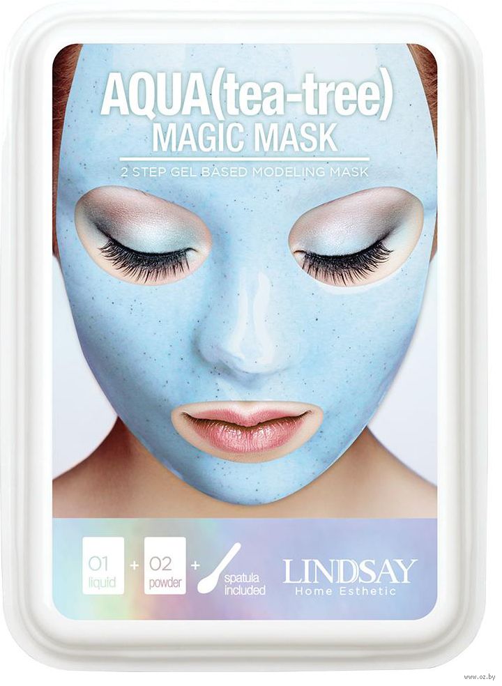 Альгинатная маска с маслом чайного дерева (пудра+активатор) Lindsay Aqua(tea-tree) Magic Mask