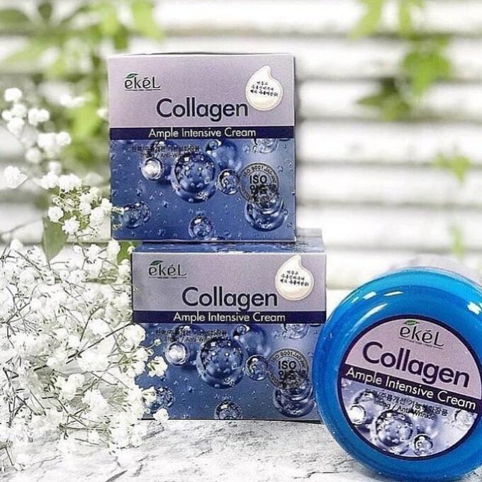 Крем для лица с коллагеном EKEL Ample Intensive Cream Collagen