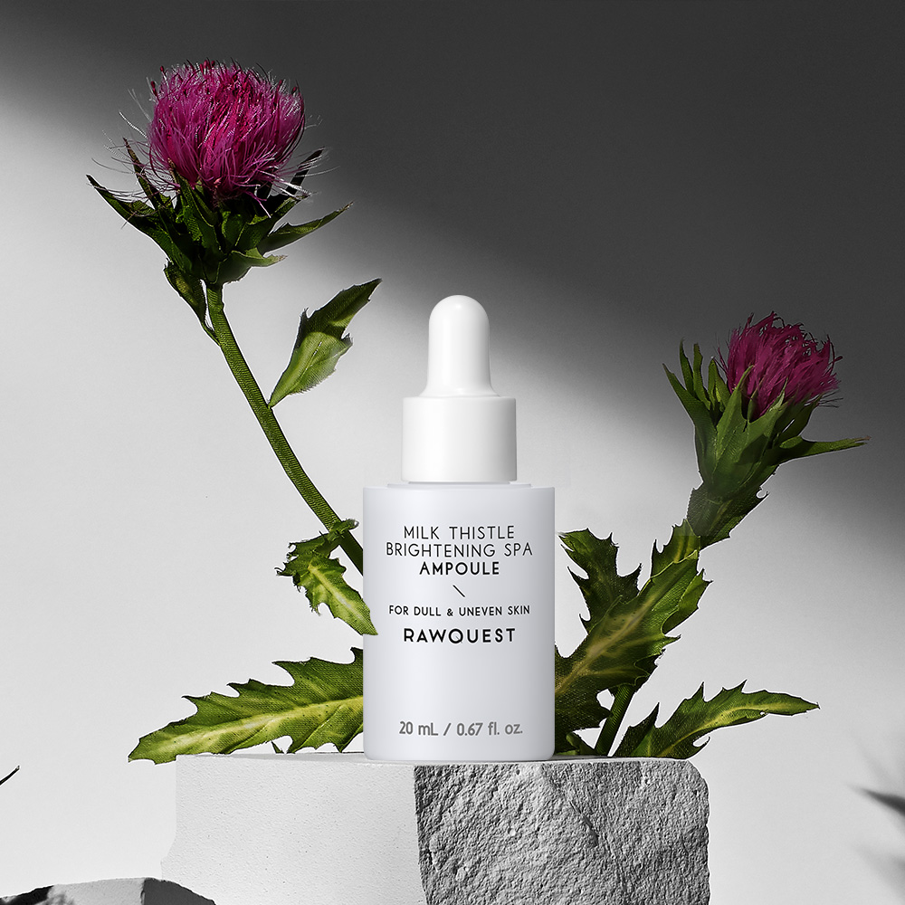Сыворотка для лица с экстрактом расторопши RAWQUEST MILK THISTLE BRIGHTENING SPA AMPOULE