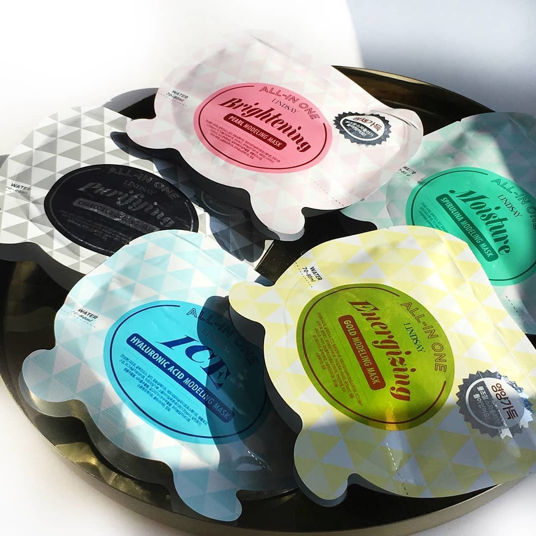 Альгинатная маска со спирулиной Lindsay All-in One Moisture Spirulina Modeling Mask