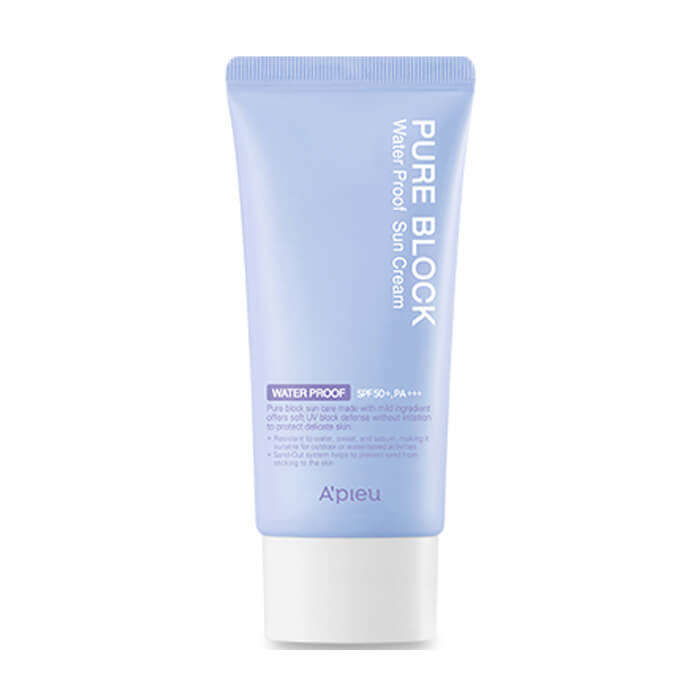 Водостойкий солнцезащитный крем для лица A'PIEU Pure Block Water Proof Natural Sun Cream SPF50 PA+++