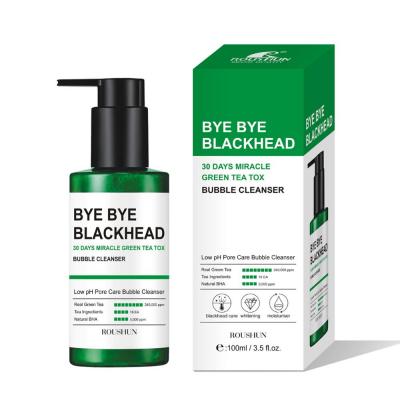 Пузырьковая маска-пенка для лица с экстрактом зеленого чая SOME BY MI BYE BYE BLACKHEAD 30 DAYS MIRACLE GREEN TEA TOX BUBBLE CLEANSER