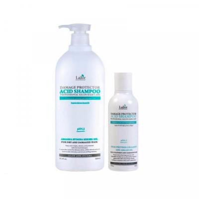 Бесщелочной шампунь с коллагеном и аргановым маслом La'dor Damaged Protector Acid Shampoo 1500ml