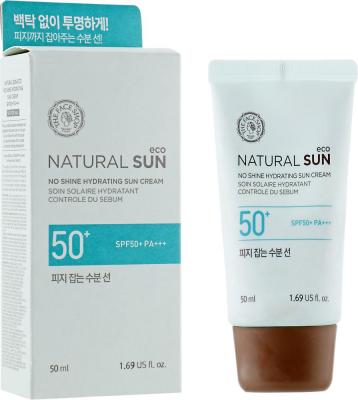 Увлажняющий солнцезащитный крем THE FACE SHOP Natural Sun Eco No Shine Hydrating Sun Cream SPF50+ PA +++