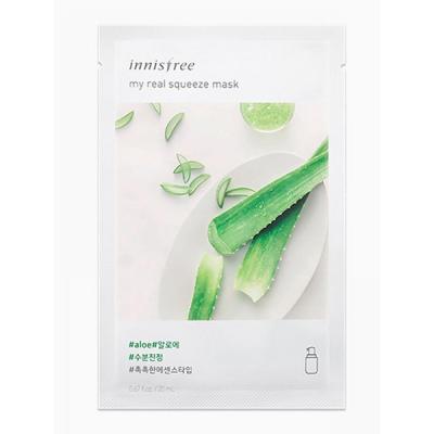 Маска для лица с экстрактом алоэ Innisfree My Real Squeeze Mask Aloe