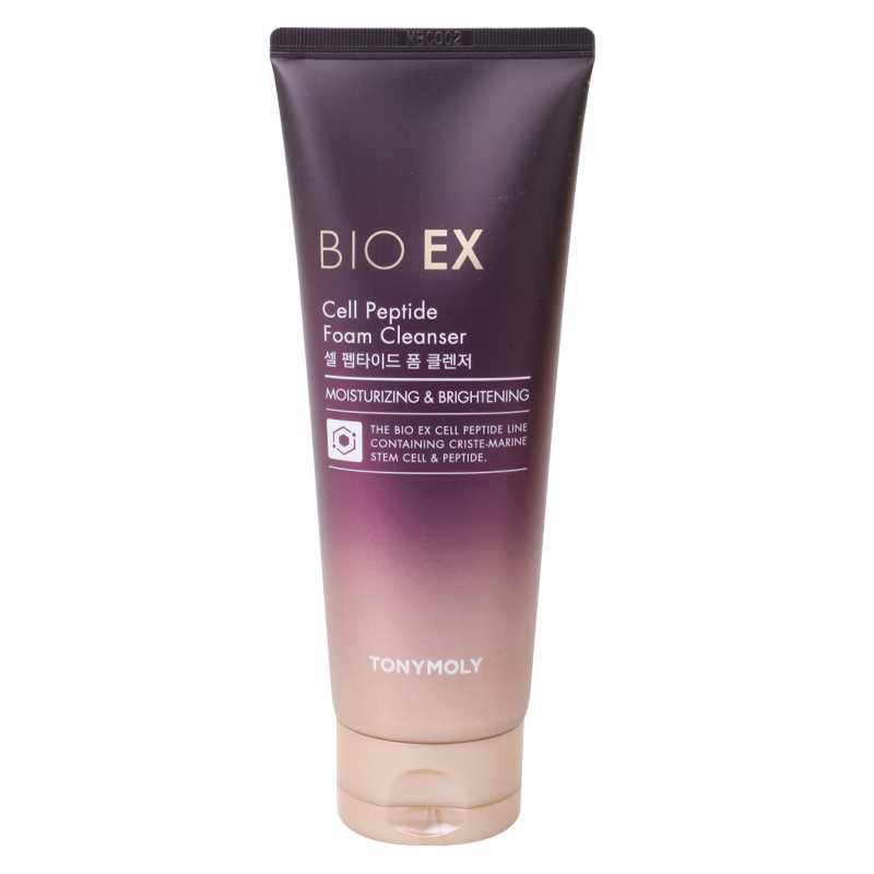 Антивозрастная пенка для умывания с пептидами TONYMOLY BIO EX Cell Peptide Foam Cleanser