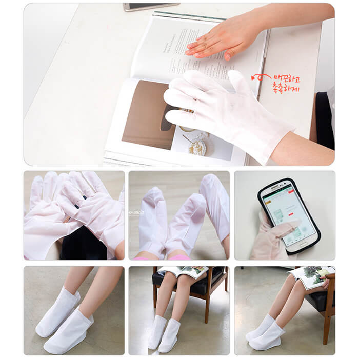 Маска перчатки для рук с сухой эссенцией Petitfee Dry Essence Hand Pack