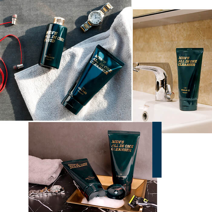 Мужская увлажняющая пенка-скраб для умывания и бритья VILLAGE 11 FACTORY Men's All In One Cleanser