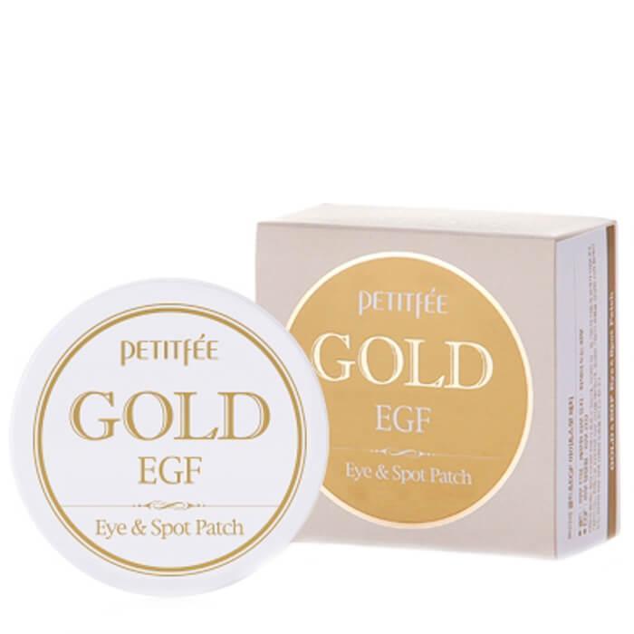 Гидрогелевые патчи для кожи вокруг глаз с золотом Petitfee Gold & EGF Eye•Spot Patch