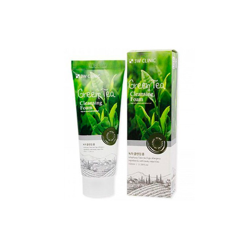 Увлажняющий гель с экстрактом зеленого чая 3W CLINIC Green tea Moisture Peeling Gel