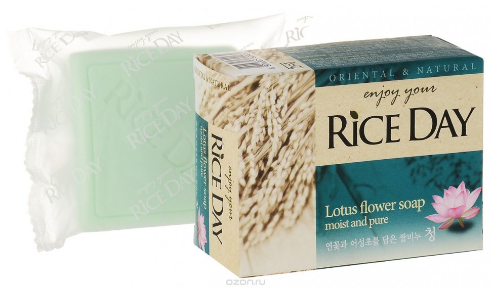 Мыло туалетное с экстрактом лотоса LION Riceday Soap (Cheong) 100g