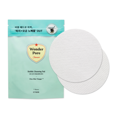 Ватные диски для лица очищающие с пропиткой Etude House Wonder Pore Cleansing Pad 7ea