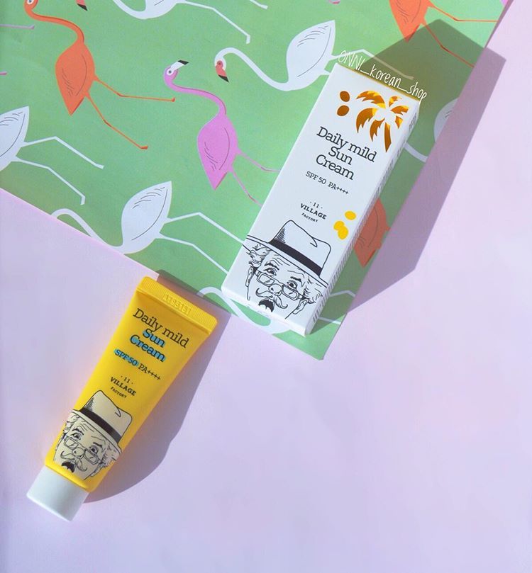 Солнцезащитный крем VILLAGE 11 FACTORY Daily Mild Sun Cream SPF 50+ PA++++ 50 мл