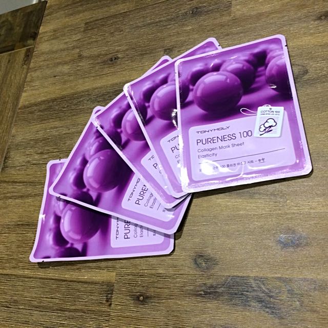 Очищающая тканевая маска для лица с коллагеном TONYMOLY PURENESS 100 Collagen Mask Sheet