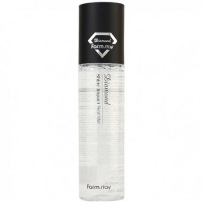 Увлажняющий мист с эффектом сияния FarmStay Diamond Shine Impact Pearl Mist