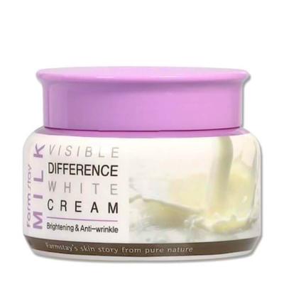 Увлажняющий  крем для лица с молочными протеинами FarmStay Milk Visible Difference White Cream