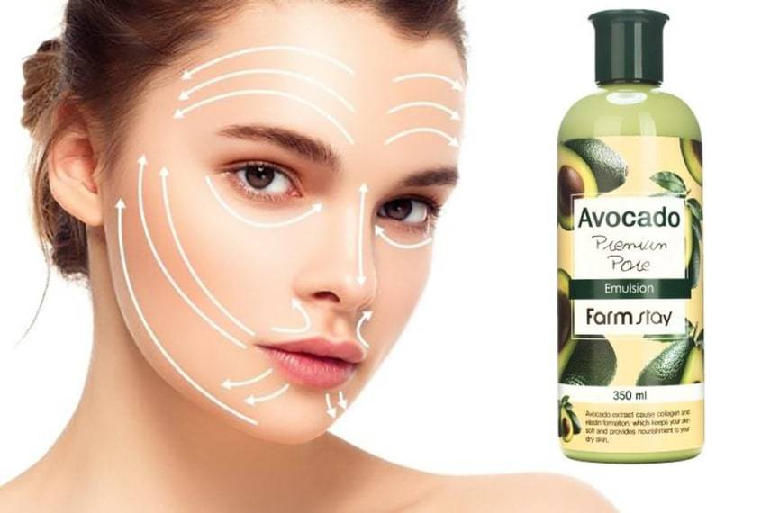 Антивозрастная эмульсия с экстрактом авокадо FarmStay Avocado Premium Pore Emulsion