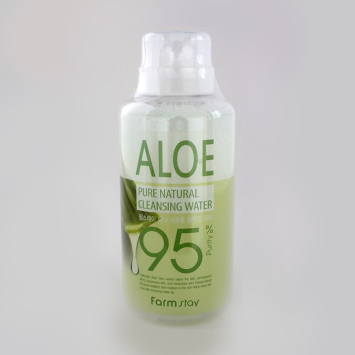 Очищающая вода с экстрактом алоэ FarmStay Pure Natural Cleansing Water Aloe