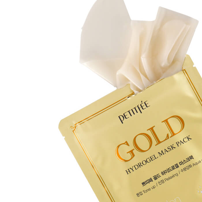 Гидрогелевая маска для лица с золотым комплексом Petitfee Gold Hydrogel Mask Pack