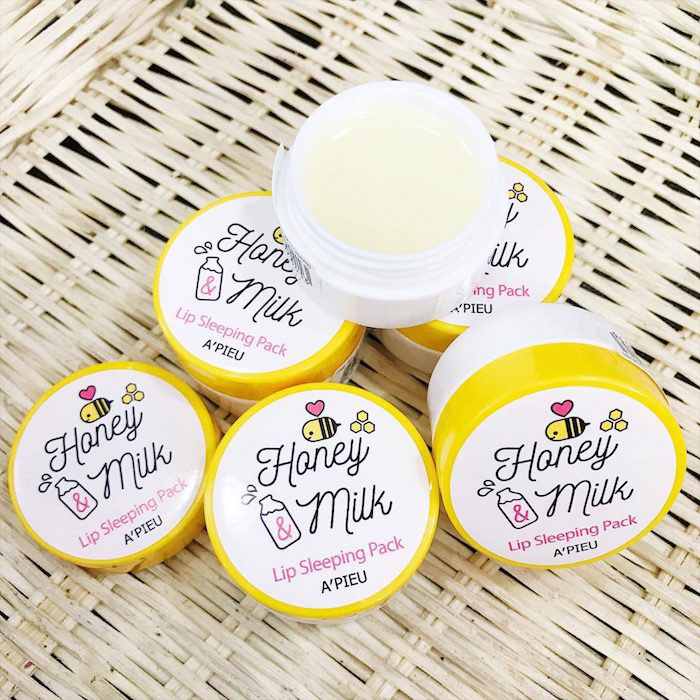 Ночная маска для губ с медом и молочными протеинами A'PIEU Honey & Milk Lip Sleeping Pack