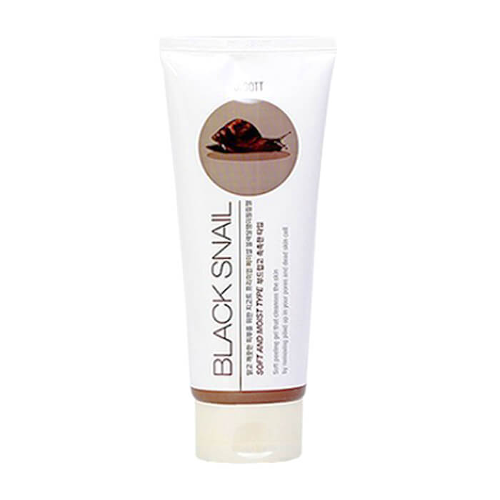 Гель с муцином черной улитки JIGOTT Premium Facial Black Snail Peeling Gel