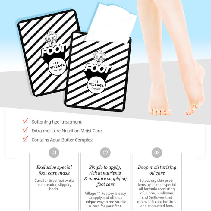 Увлажняющая маска-носочки для ног VILLAGE 11 FACTORY Relax-Day Foot Mask